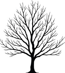 Obraz premium tree silhouette vector