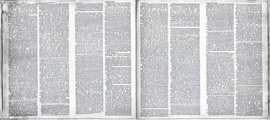 Old Newspaper Page With Text, Columns, And Articles, Vintage Print Media And Historical Information