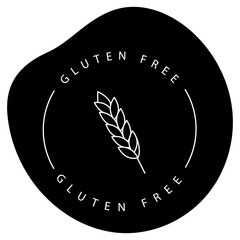 Natural Eco Gluten-Free Allergy Vector Icon Design