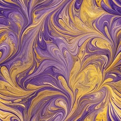 seamless purple and yellow floral pattern