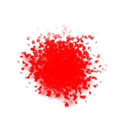 dark blood drop on isolated white background or transparent background. Big bloody stains and marks. Dynamic blood drop. Big drop, marketing, designing, technology, designing