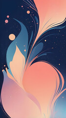 vertical neon Navy, Peach glowing gradient background, a soft grainy noise texture with shimmering highlights and Smooth Transitions for a dynamic effect