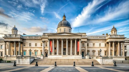 Obraz premium Minimalist interior of the National Gallery in Trafalgar Square, London