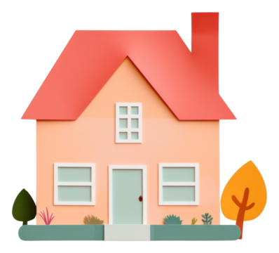 PNG Illustration of a house architecture building dollhouse. - Powered by Adobe