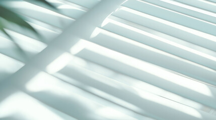 Obraz premium Sunlight filtering through blinds, minimalistic close up shot