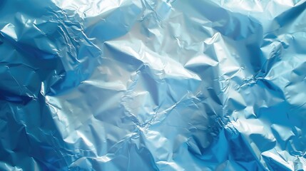 Obraz premium Blue foil background, metallic backdrop
