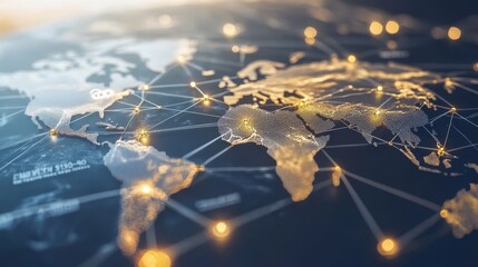 Global Network Connectivity and Geographical Map Visualization
