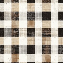 Checkered Pattern Distressed Vintage Textile Background Texture pattern ,seamless pattern ,textile design