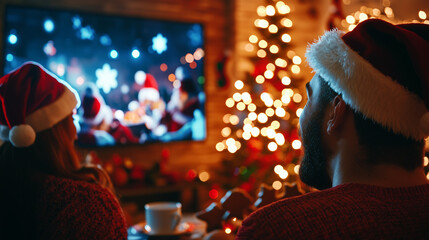 Cozy Friends Gaming Together During the Holiday Season