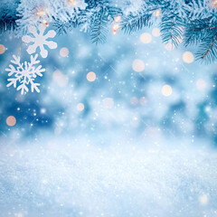 Winter Photo Backdrop Background 1x1 Social Post Tile Instagram