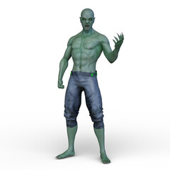 悪魔青年　3DCGレンダリング