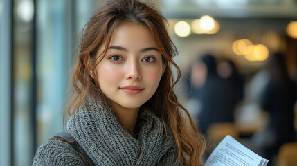 Translator working on a document, fully engaged in the language and expressions.