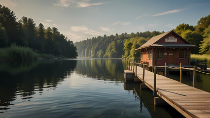 Fototapeta premium Public Fishing Area Environment