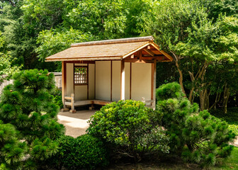 Building in Japanese Garden in Fort Worth
