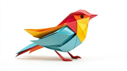 Colorful Origami Bird Craft