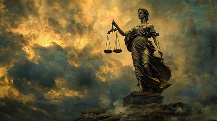 Fototapeta premium The Statue of Justice
