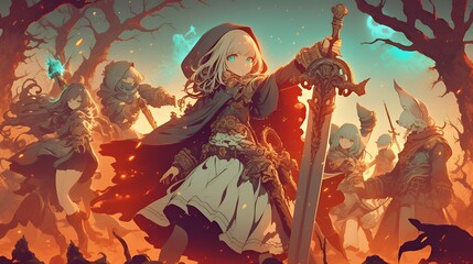アニメスタイル 　japanese anime style