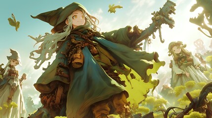 Fototapeta premium アニメスタイル japanese anime style