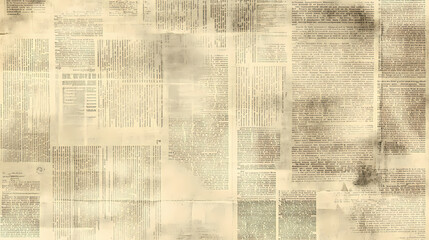 Newspaper paper grunge vintage old aged texture background generative ai ar style raw stylize job id Vintage Newspaper Texture. Illustration
