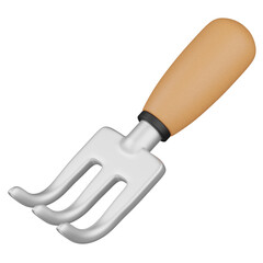 3d render  rake    illustration