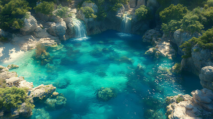 Obraz premium Artistic tropical island beauty