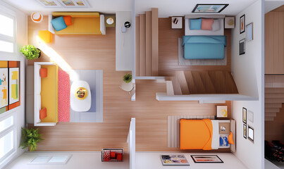 interior design template created using generative artificial intelligence