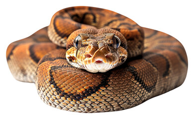 Fototapeta premium PNG Reptile animal snake white background.
