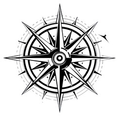 PNG Compass logo monochrome weaponry.
