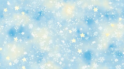 Fototapeta premium Tiny Minimalist Watercolor Christmas Stars Design