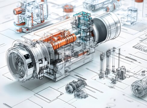 algorithm of diagnostics for hydraulic systems represented in technical illustration