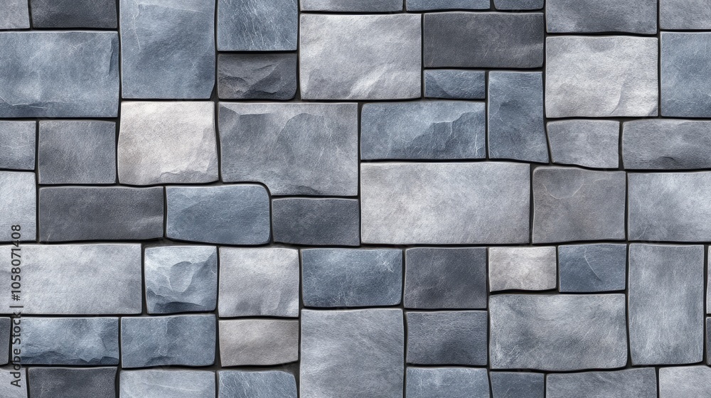 Poster a seamless pattern of dark blue stone blocks creates a sophisticated backdrop for various design app