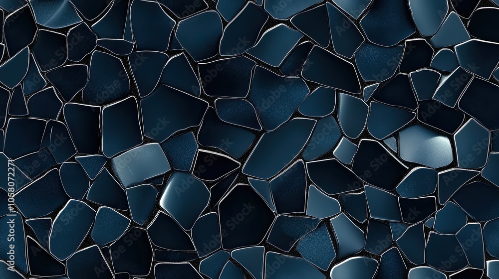 Poster a seamless pattern of dark blue stone blocks creates a sophisticated backdrop for various design app