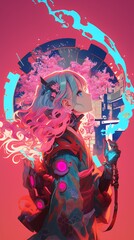 Fototapeta premium アニメスタイル japanese anime style