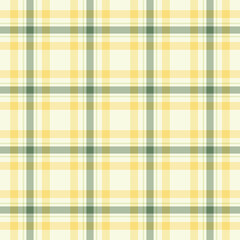 Retail fabric background seamless, native plaid pattern check. Graphic textile tartan vector texture in old lace and light colors.