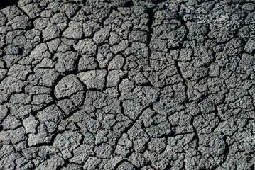 Dry cracked ground with pattern