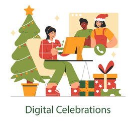Christmas. Flat Vector Illustration