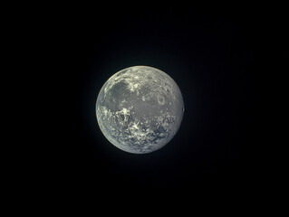 Obraz premium planet Earth and its moon satellite