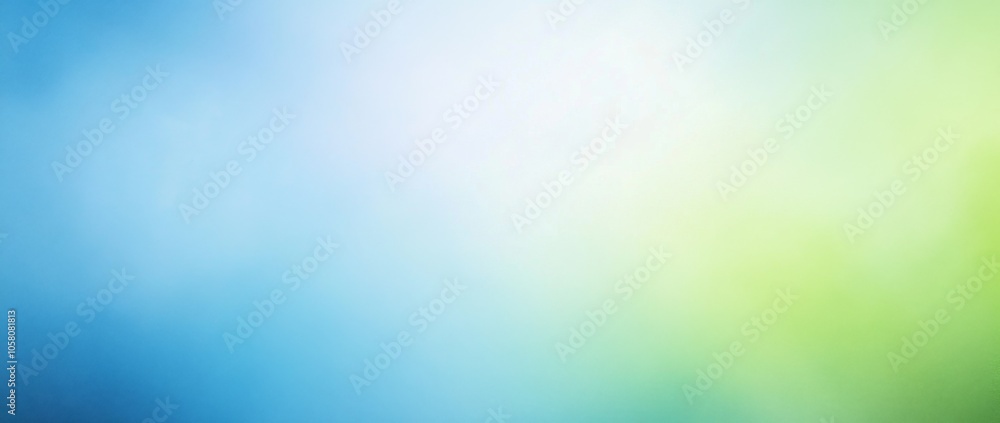 Aufkleber soft blue and green watercolor gradient background with blurred texture and ample copy space for des