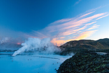 Blue lagoon, in reykjanes peninsula, in Iceland