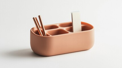 Peach Fuzz Desk Organizer
