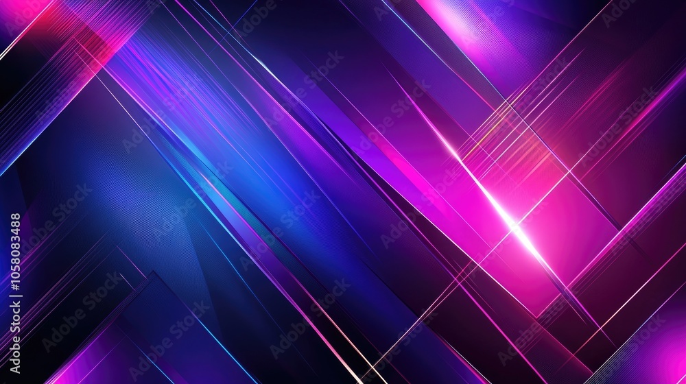 Poster digital tech-inspired background with glowing lines and geometric patterns, showcasing the future of
