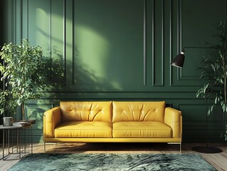Cozy Modern Living Room with Neutral Tones, Stylish Decor, and Elegant Architecture- generative ai