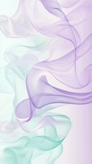 Fototapeta premium Abstract Purple and Green Wavy Background with Smooth Lines and Gradient Effect.