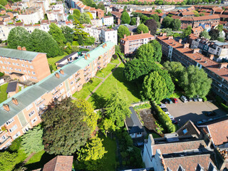 Aerial View of Buildings at Hotwells Central Bristol City of Southwest of England, Great Britain....