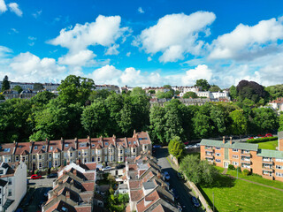 Aerial View of Buildings at Hotwells Central Bristol City of Southwest of England, Great Britain....
