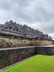 Fototapeta premium archaeological site Borobudur temple country