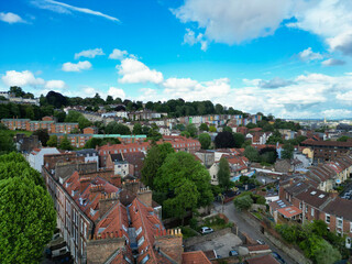 Aerial View of Buildings at Hotwells Central Bristol City of Southwest of England, Great Britain....