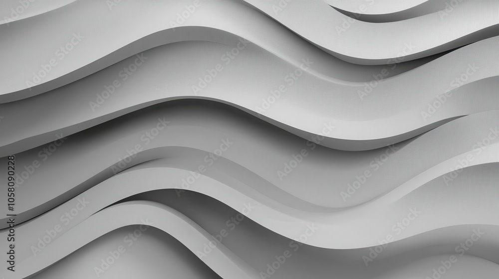 Poster abstract white curved lines 3d pattern background for design, presentation, and website