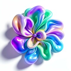 abstract flower on white background