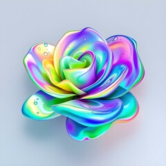 abstract colorful flower
